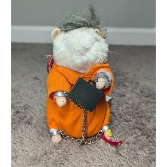 Vintage 90s Gemmy Dancing Hamster CEO Figure *Missing Paper - Picture 1 of 7